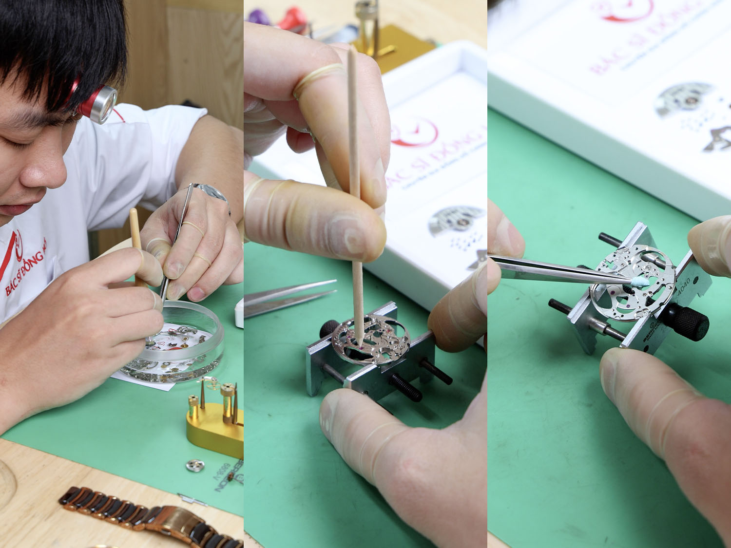 Lau dau dong ho - ve sinh chi tiet may