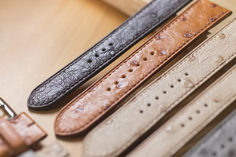 Dây da đà điểu được phân loại theo mức độ hoàn hảo của tấm da, từ cao cấp nhất đến phổ thông